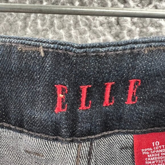 Elle Womens Jeans 10 Regular Indigo Blue Denim Mid Rise Pockets Stretch NWT - Picture 6 of 13